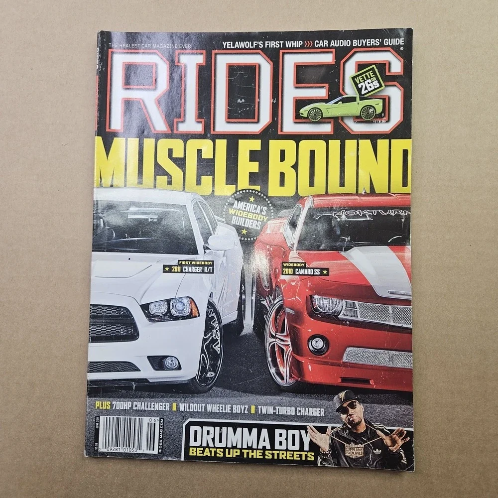 Lot of 9 RIDES Magazines (2008-2012) Donk Box & Bubble Flo Rida Trick Daddy